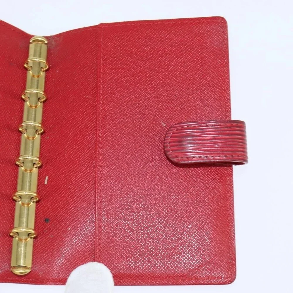 LOUIS VUITTON Epi Agenda PM Day Planner Cover Red